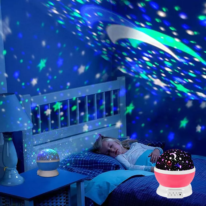 Những chiếc đèn ngủ sao lung linh trong phòng của bé chắc chắn sẽ khiến bé thích thú