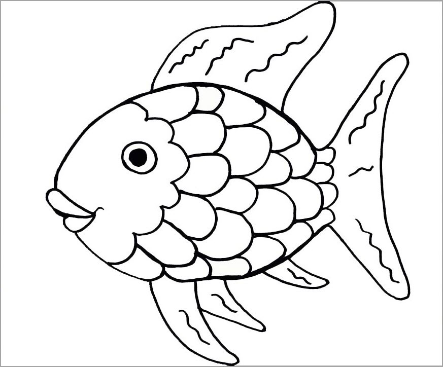 Trọn bộ 21 hình ảnh và tranh tô màu con cá cho bé tập tô