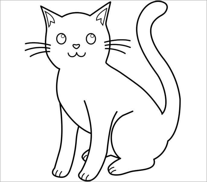 Link Tải 50+ Mẫu Tranh Tô Màu Con Mèo Siêu Đáng Yêu Cho Bé