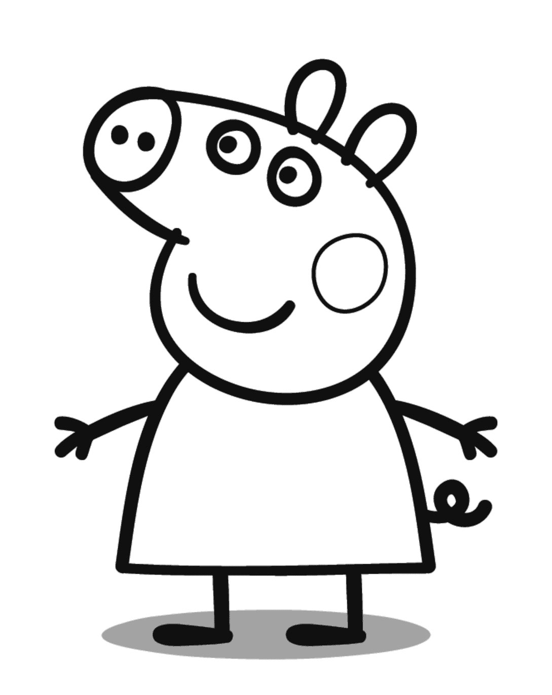Tranh tô màu Peppa pig  Bộ tranh tập tô cho bé mẫu giáo  VnDoccom