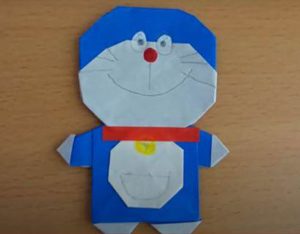 Doremon bằng giấy khi hoàn thành