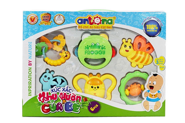 Bộ đồ chơi 6 món xúc xắc đa dạng cho bé